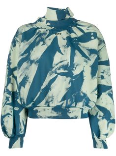 Off-White tie-dye gathered sweatshirt