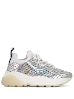 Stella McCartney holographic effect branded sneakers