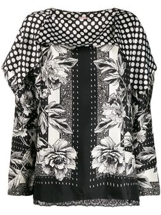 Antonio Marras flower-print silk blouse