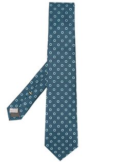 Canali Circle embroidered tie