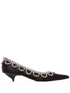 AREA scalloped crystal 30mm pumps