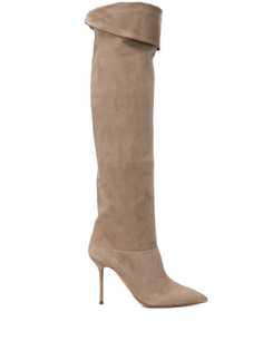 Aquazzura knee length turn over boots