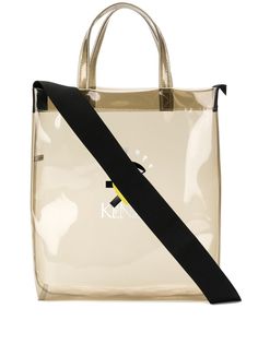 Kenzo transparent logo tote bag
