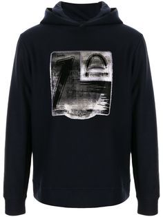 Giorgio Armani contrast print hoodie