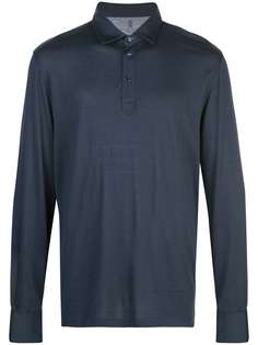 Brunello Cucinelli рубашка-поло с длинными рукавами