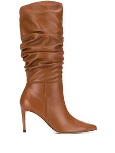 Alexandre Birman ruched leather boots
