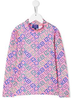 Kenzo Kids all-over logo T-shirt
