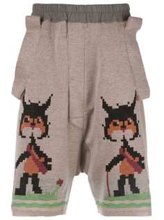 Bernhard Willhelm intarsia knit shorts