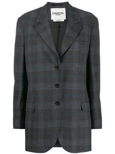 Essentiel Antwerp oversized check blazer