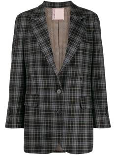 Antonio Marras check-print fitted blazer