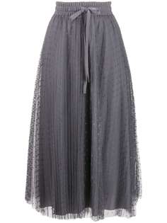 Red Valentino tulle pleated skirt