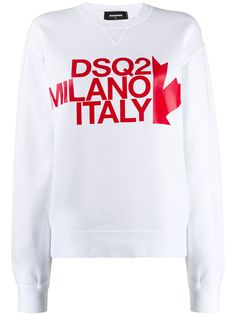 Dsquared2 logo print crewneck sweatshirt