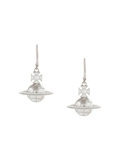 Vivienne Westwood logo orb pendant earrings
