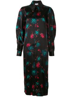 Ganni floral print midi dress