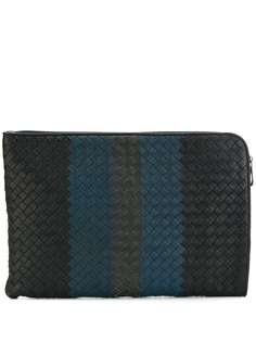 Bottega Veneta плетеный клатч Club Fumé