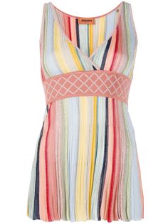 Missoni топ с запахом и V-образным вырезом