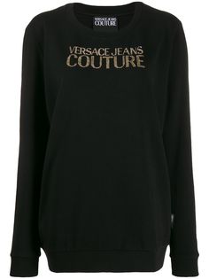 Versace Jeans Couture длинный джемпер с логотипом