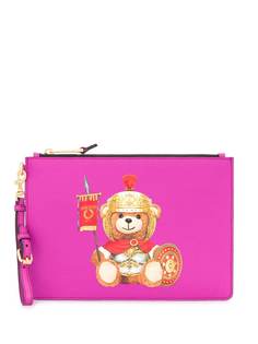 Moschino клатч Teddy Bear с логотипом