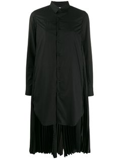Comme Des Garçons Noir Kei Ninomiya платье-рубашка с плиссированным подолом