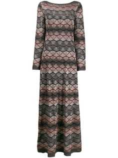 Missoni платье макси с узором зигзаг