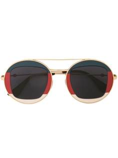 Gucci Eyewear солнцезащитные очки в круглой оправе