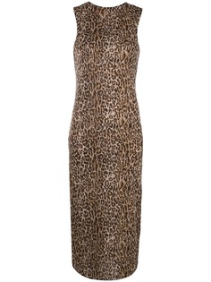 Peter Cohen платье без рукавов с леопардовым принтом