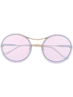 LIU JO круглые солнцезащитные очки с блестками