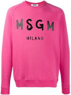 MSGM толстовка с круглым вырезом и логотипом