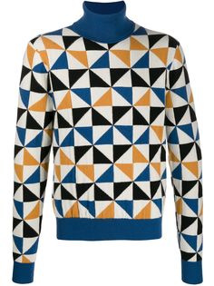 Dolce & Gabbana свитер вязки интарсия с высоким воротником