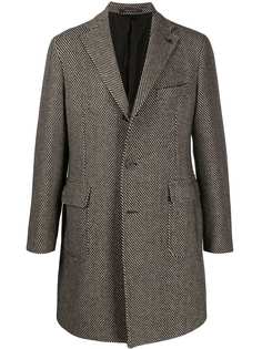 Tagliatore однобортное пальто с вышивкой