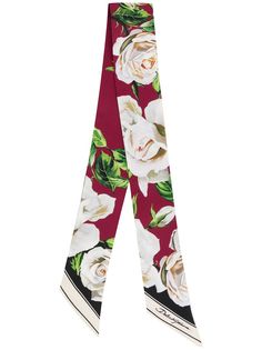 Dolce & Gabbana шарф с цветочным принтом