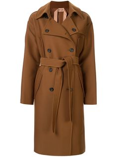 Nº21 oversized double-breasted trench coat