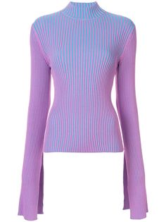 Solace London ribbed slit cuff top