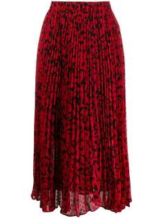 Michael Michael Kors floral print pleated midi skirt
