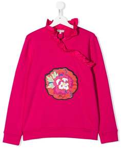 Kenzo Kids Flower ruffled jumper