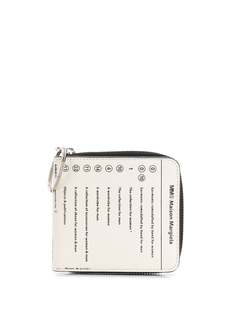 Mm6 Maison Margiela logo print zip wallet