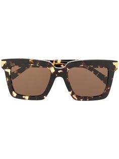 Bottega Veneta Eyewear tortoiseshell square-frame sunglasses