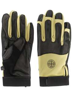 Stone Island stitched panel gloves