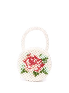 Shrimps Rosa beaded bag