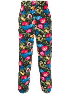 Stussy floral print fleece trousers