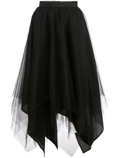 Marc Le Bihan asymmetric hem silk skirt