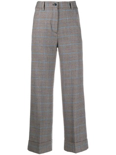 BRAG-WETTE high-rise check trousers