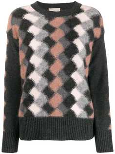 Drumohr patterned crew-neck jumper