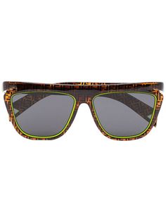 Fendi monogram-print square-frame sunglasses