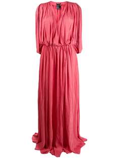Ann Demeulemeester flared pleated maxi dress