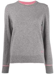 Tory Burch logo cashmere long-sleeve sweater