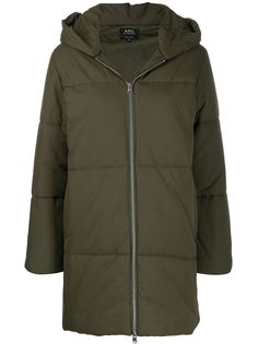 A.P.C. oversized hooded coat