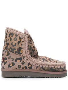 Mou leopard-print snow boots