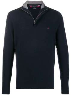 Tommy Hilfiger zip front knit sweatshirt