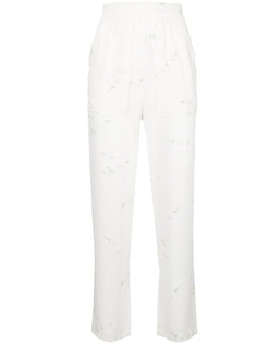 Ganni high-waist fitted trousers
